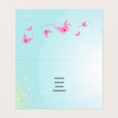 visitekaartje - fee, vlinder, fantastisch (Binnenkant ongevouwen)