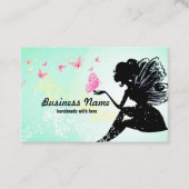 visitekaartje - fee, vlinder, fantastisch (Voorkant)