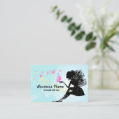 visitekaartje - fee, vlinder, fantastisch (Staand voorkant)