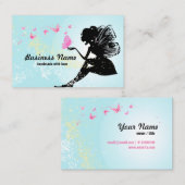 visitekaartje - fee, vlinder, fantastisch (Voorkant / Achterkant)