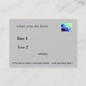 visitekaartje Feminine-ontwerp (Achterkant)