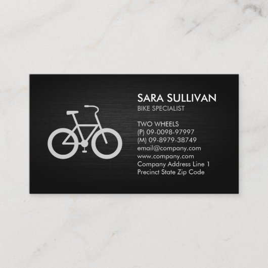 Visitekaartje fietsenherstellingencyclist (Voorkant)