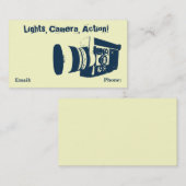  Visitekaartje filmcamera (Voorkant / Achterkant)