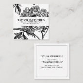 Visitekaartje Floral Fine Line (Voorkant / Achterkant)