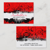 Visitekaartje Floral Grunge (Voorkant / Achterkant)