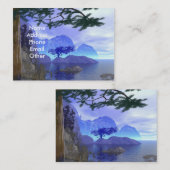 Visitekaartje Foggy Lake Scene (Voorkant / Achterkant)