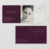 visitekaartje FOTO-sjabloon - Schone professionele (Voorkant / Achterkant)