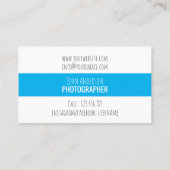 visitekaartje fotograaf (Achterkant)