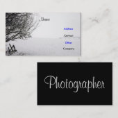 Visitekaartje fotograaf (Voorkant / Achterkant)