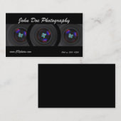Visitekaartje fotograaf lens (Voorkant / Achterkant)