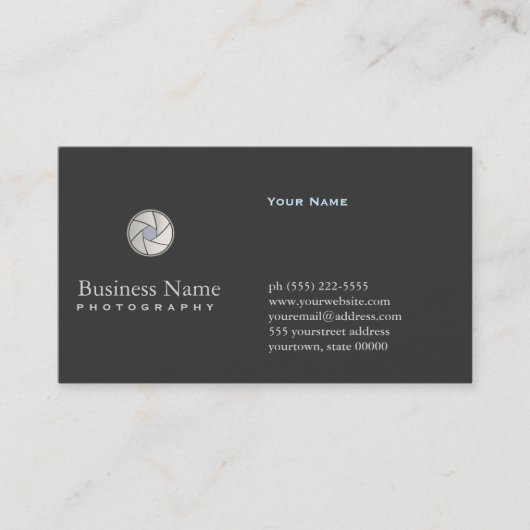 Visitekaartje fotografen (Voorkant)