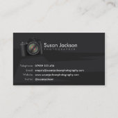 Visitekaartje fotografen voor camera (Voorkant)