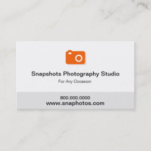 Visitekaartje fotografie camera
