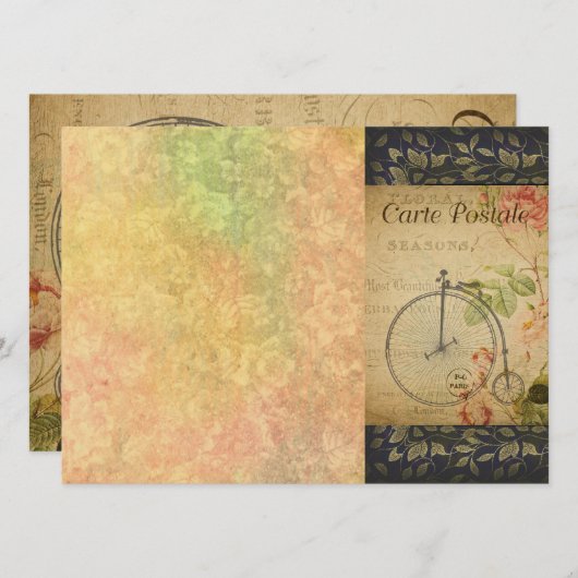 Visitekaartje Frans Briefkaart (Voorkant / Achterkant)