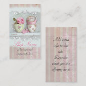 Visitekaartje Franse Teacups (Voorkant / Achterkant)