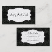 VISITEKAARTJE :: funky damast 10L (Voorkant / Achterkant)