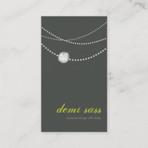 VISITEKAARTJE funky stijlvol ketting