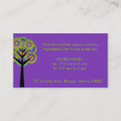 Visitekaartje Funky Trees (Achterkant)