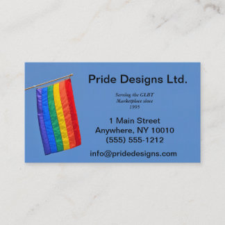 Visitekaartje Gay Pride Flag