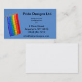 Visitekaartje Gay Pride Flag (Voorkant / Achterkant)