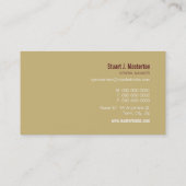 VISITEKAARTJE:: geblokkeerd monogram 5 Visitekaartje (Achterkant)