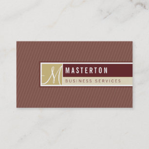 VISITEKAARTJE:: geblokkeerd monogram 5 Visitekaartje