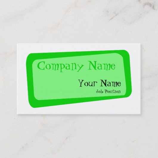 Visitekaartje Gebokst vierkant (Voorkant)