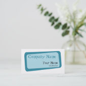 Visitekaartje Gebokst vierkant (Staand voorkant)