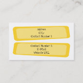 Visitekaartje Gebokst vierkant (Achterkant)