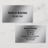 Visitekaartje geborsteld aluminium effect (Voorkant / Achterkant)