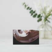 visitekaartje gesmolten chocolade (Staand voorkant)
