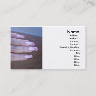Visitekaartje geverfde nagels