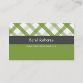 VISITEKAARTJE:: gingham pattern 9L Visitekaartje (Achterkant)