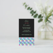 Visitekaartje glazen tegels (Staand voorkant)