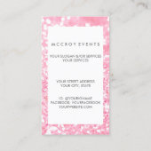 visitekaartje - Glitter Biz Pink (Achterkant)