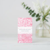 visitekaartje - Glitter Biz Pink (Staand voorkant)