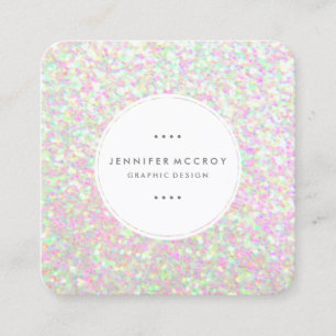 Visitekaartje - Glitter Iridescent SEE NIEUW ONTWE