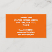 Visitekaartje Glitz Oranje 'VIP PASS' (Achterkant)