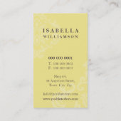 VISITEKAARTJE:: goddelijk damast P 8 Visitekaartje (Achterkant)