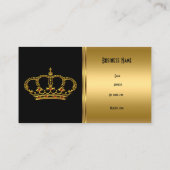 Visitekaartje Gold Black Crown (Achterkant)