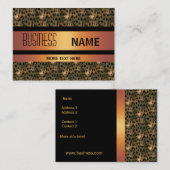 Visitekaartje Gold Black Leopard (Voorkant / Achterkant)