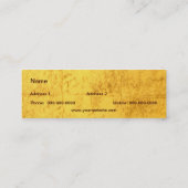 Visitekaartje Golden Dragons (Achterkant)