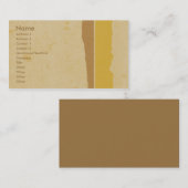 Visitekaartje Golden Grunge (Voorkant / Achterkant)