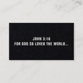 VISITEKAARTJE GOSPEL TRACTS (Achterkant)