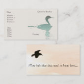 Visitekaartje Grebe/Natuur (Voorkant / Achterkant)