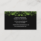 Visitekaartje Groen en zwart (Achterkant)