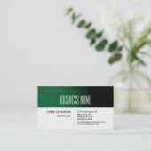 Visitekaartje groen patroonstripe White Charm (Staand voorkant)