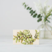 Visitekaartje Groene bladeren (Staand voorkant)