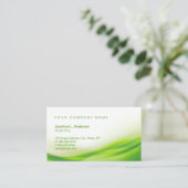 Visitekaartje Groene golf (Staand voorkant)