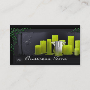 Visitekaartje Groene kaarsen